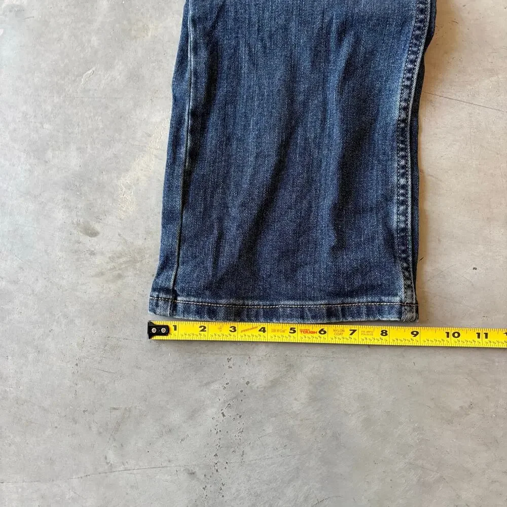 y2k vintage darkwashed bootcut flared jeans